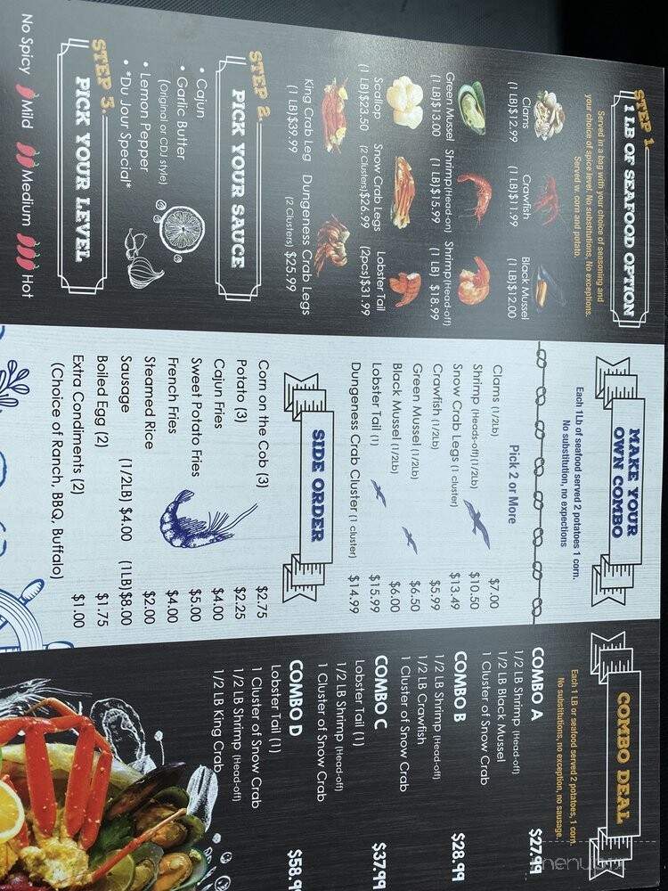 Crab Du Jour - Fayetteville, NC menu_pic