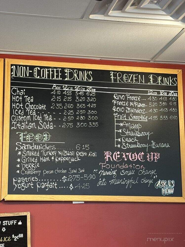 Revocup Coffee - Kansas City, MO menu_pic