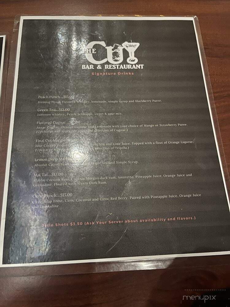 The Cut Bar & Restaurant - Waldorf, MD menu_pic