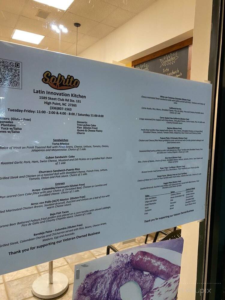 Sofrito Latin Innovation Kitchen - High Point, NC menu_pic
