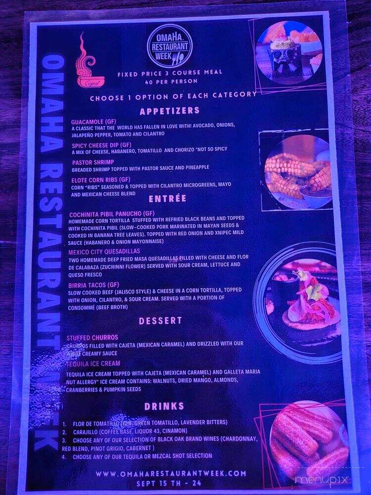 Copal Mexican Cuisine - Omaha, NE menu_pic