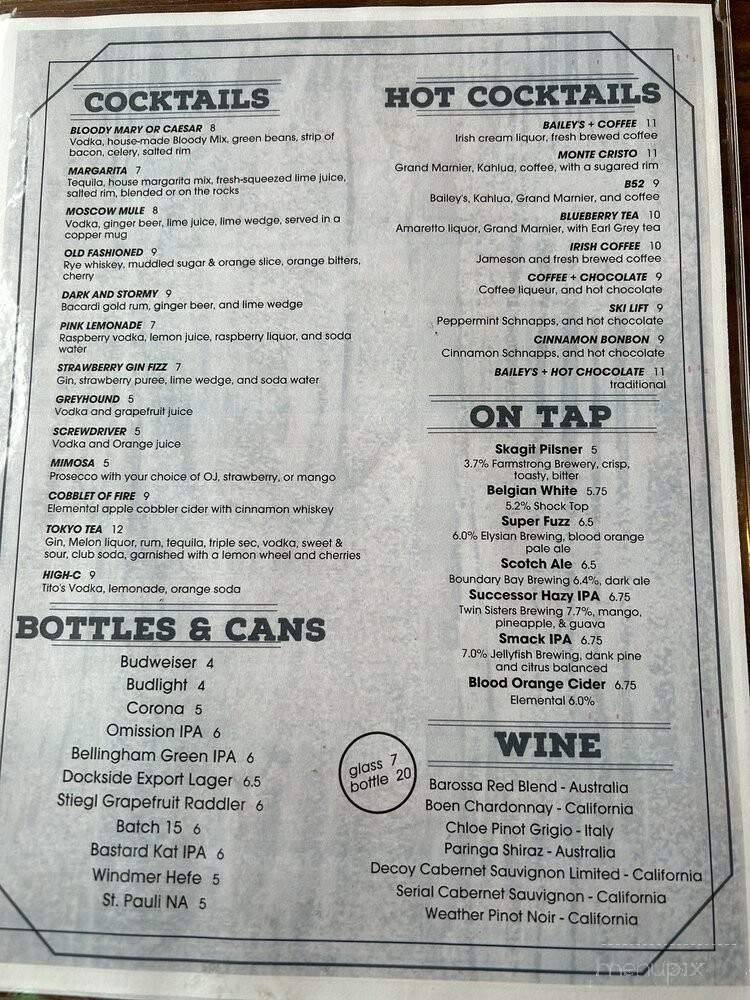 Latitude Kitchen & Bar - Bellingham, WA menu_pic