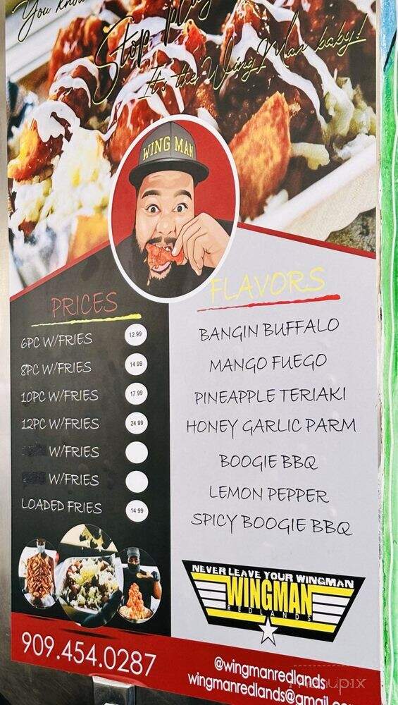 WingMan Redlands - Redlands, CA menu_pic
