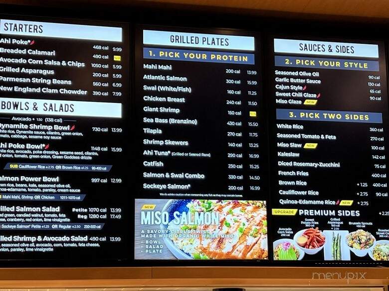California Fish Grill - Las Vegas, NV menu_pic
