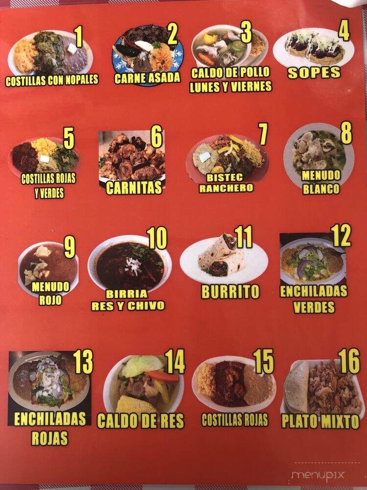 Carnitas Becerra - Los Angeles, CA menu_pic