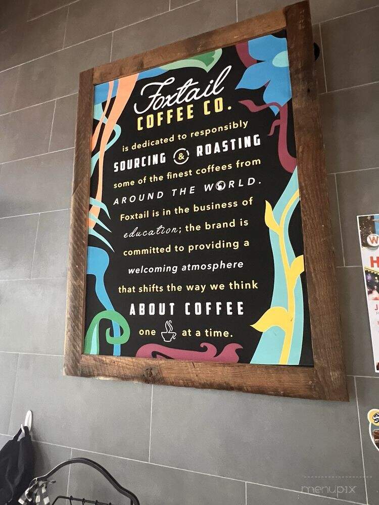 Foxtail Coffee - Eustis, FL menu_pic