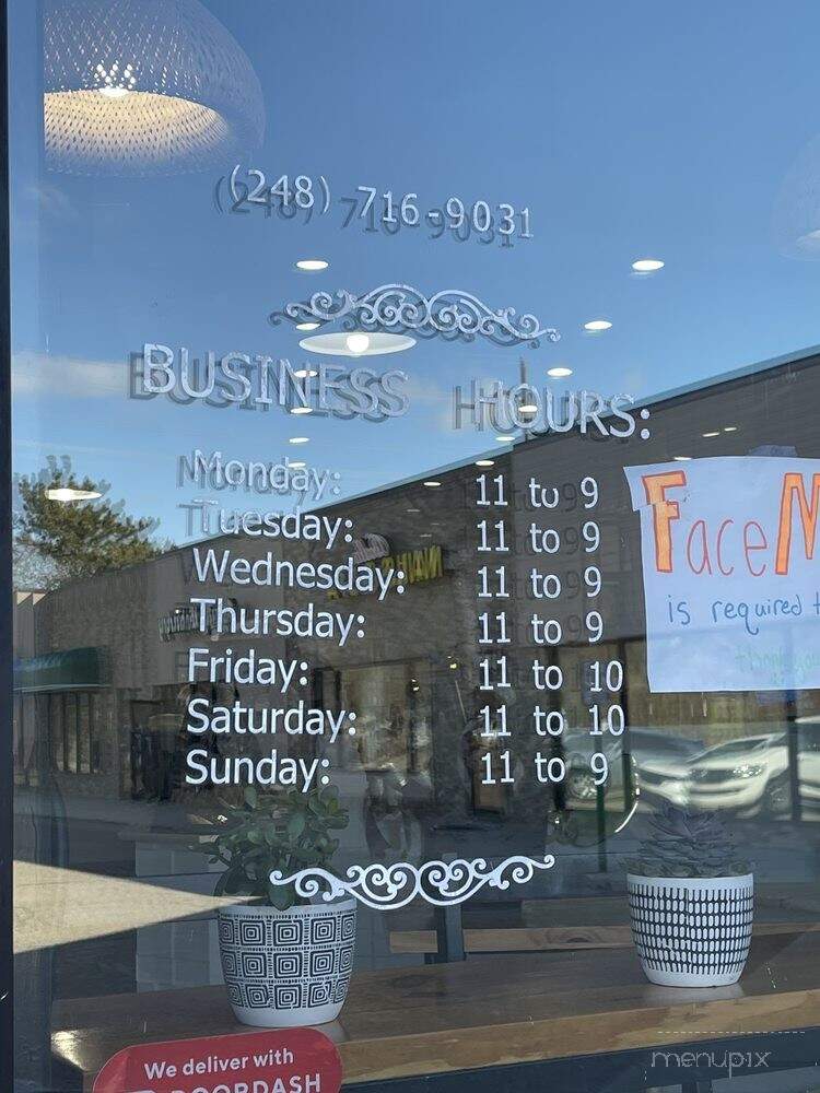 Presotea - Commerce Township, MI menu_pic
