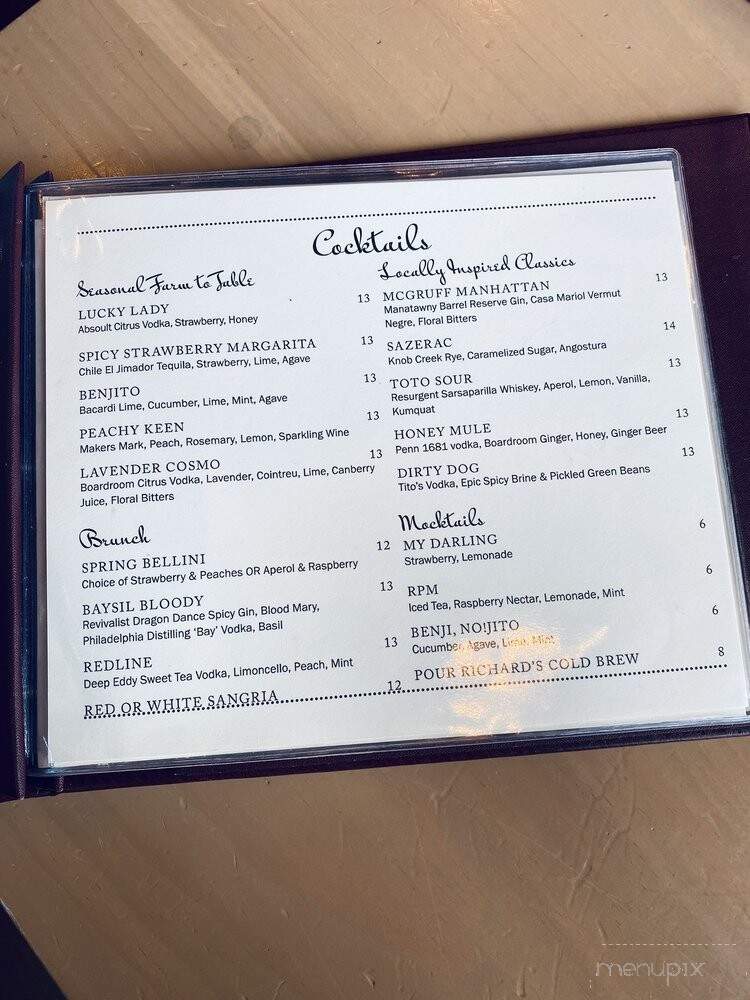 White Dog Cafe - Glen Mills, PA menu_pic