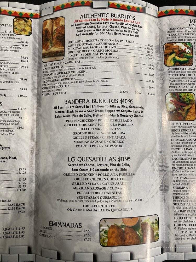 El Azteca Mexican Restaurant - Mahwah, NJ menu_pic