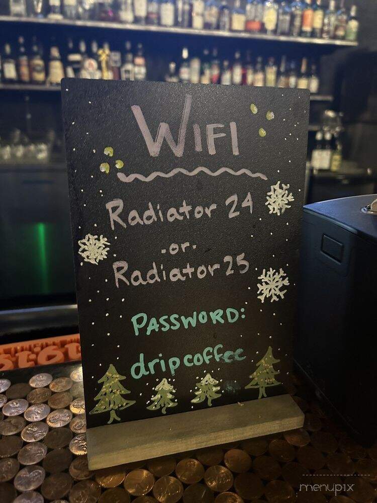The Radiator - Denver, CO menu_pic