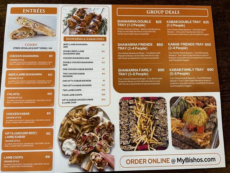 Bishos - Philadelphia, PA menu_pic