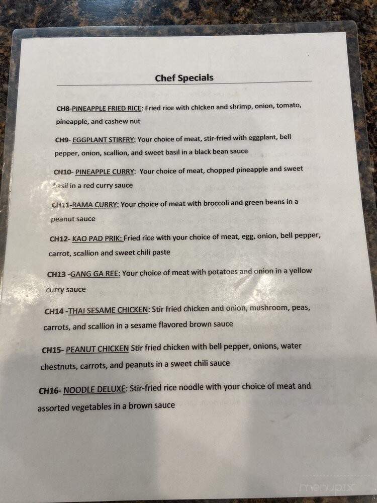 Hot Pepper Thai Restaurant - Grand Blanc, MI menu_pic