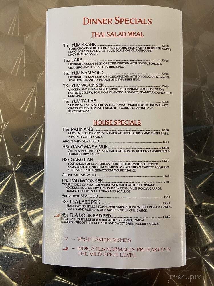 Hot Pepper Thai Restaurant - Grand Blanc, MI menu_pic