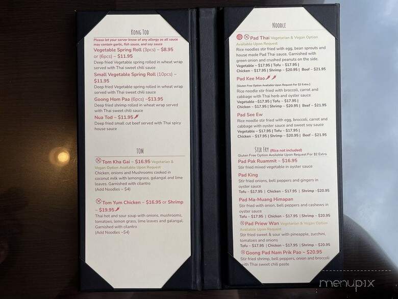 Krob Krua Thai Restaurant - Kamloops, BC menu_pic