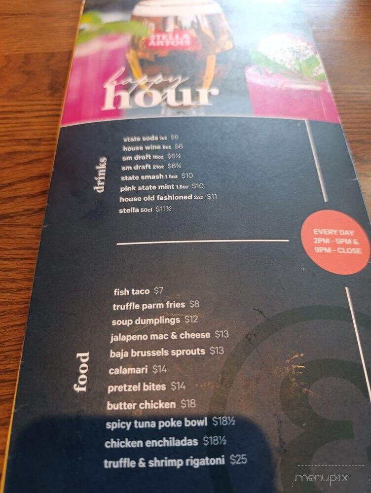 State & Main Kitchen & Bar - Vaughan, ON menu_pic
