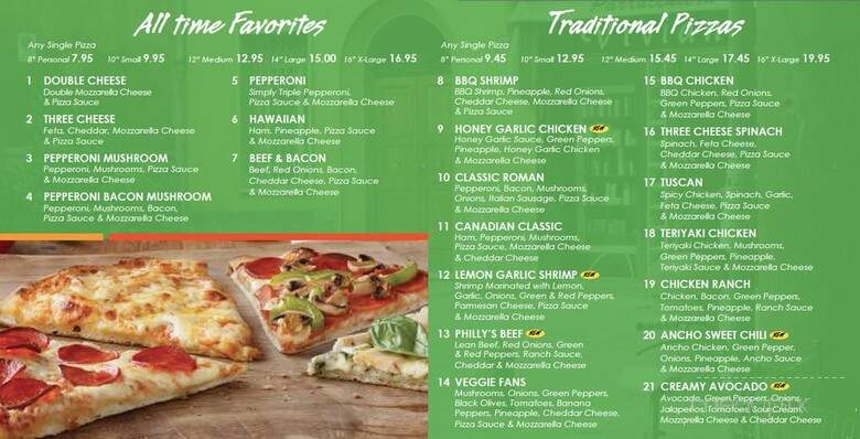 Red Swan Pizza - Guelph, ON menu_pic