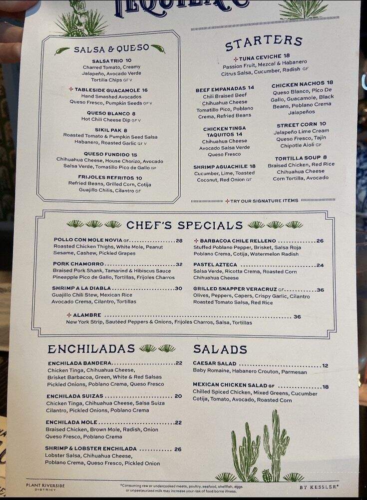 Savannah Tequila Company - Savannah, GA menu_pic