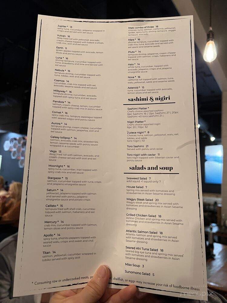 Mint Tapas and Sushi - Holladay, UT menu_pic