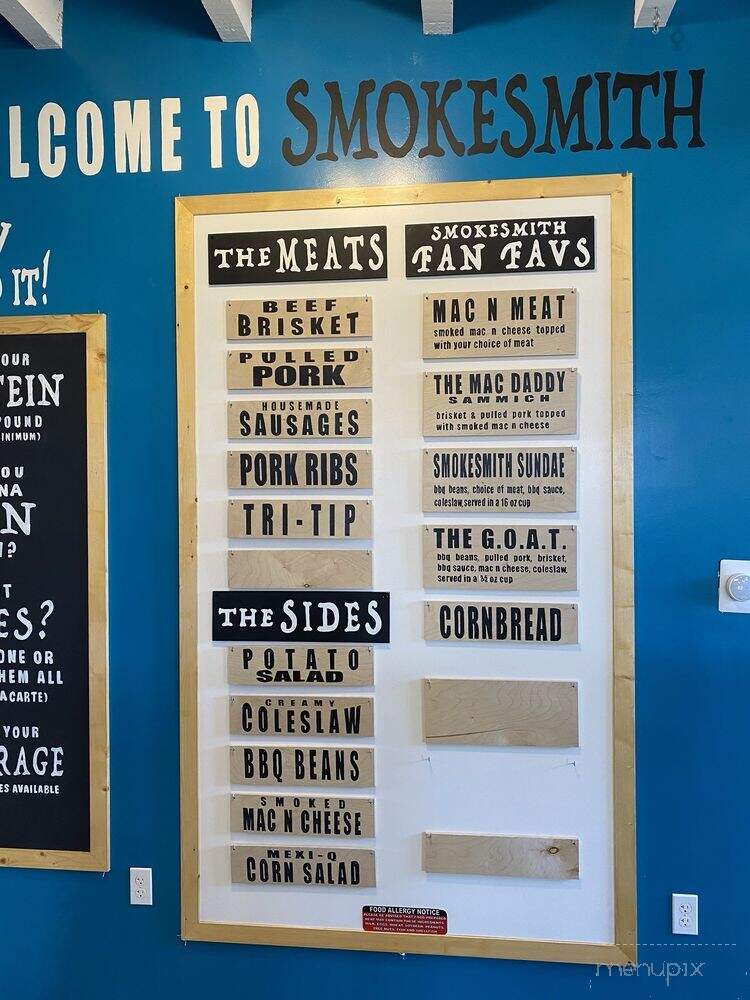 Smokesmith Bar-B-Que - Ponderay, ID menu_pic
