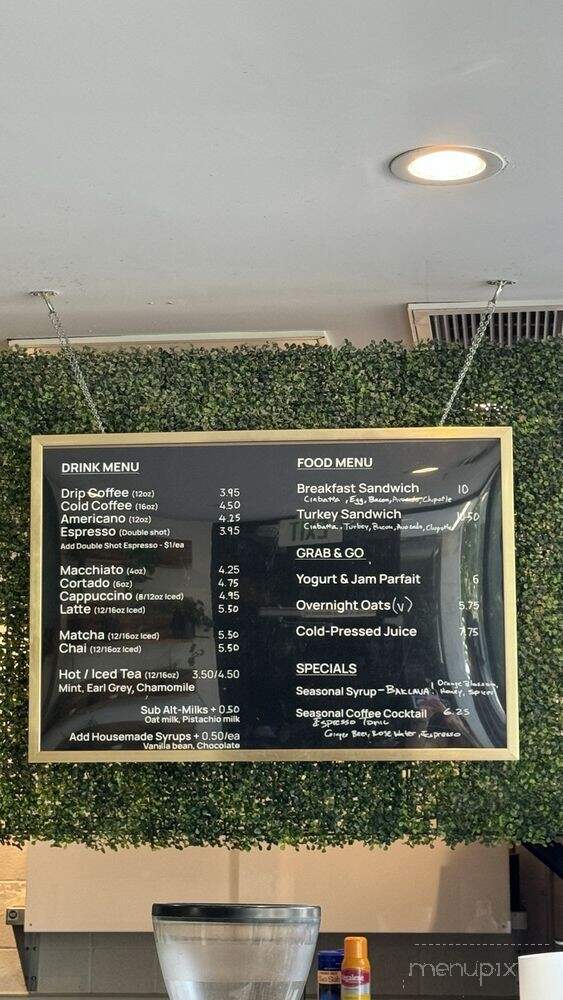 Compelling Coffee - Los Angeles, CA menu_pic