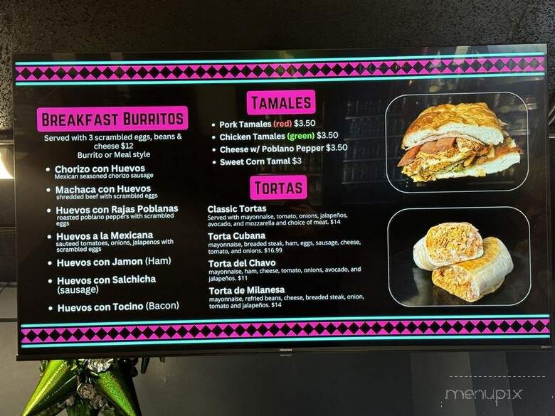 Made in Mexico Market - Silverdale, WA menu_pic