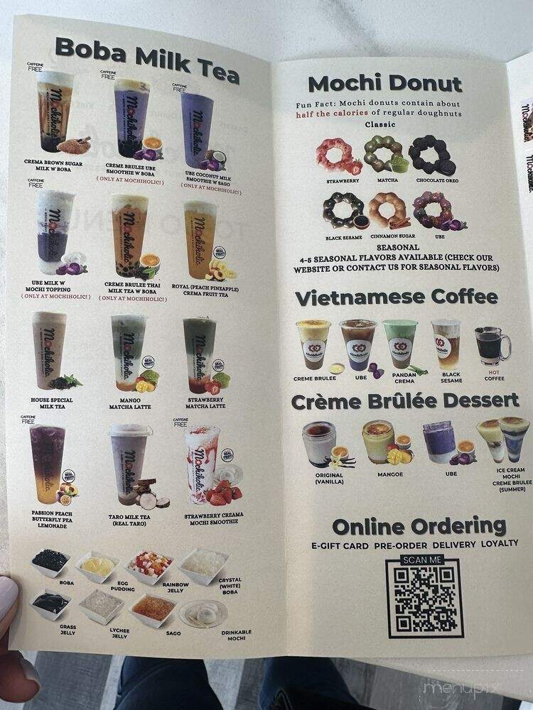 Mochiholic - Pleasanton, CA menu_pic