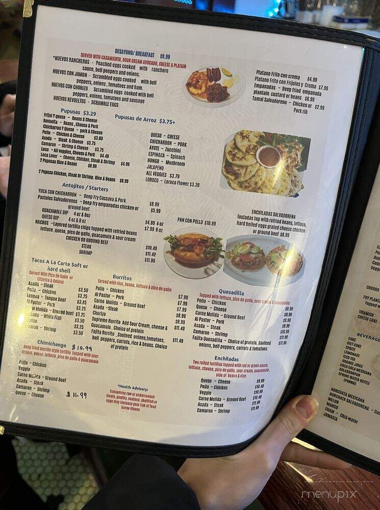 La Costa Azul - Indianapolis, IN menu_pic