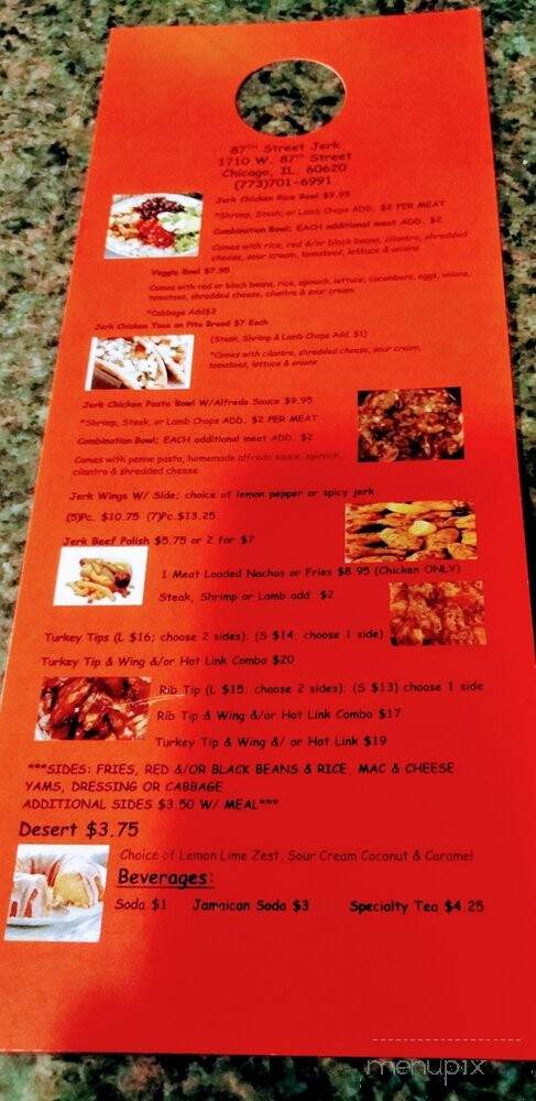87th Street Jerk - Chicago, IL menu_pic