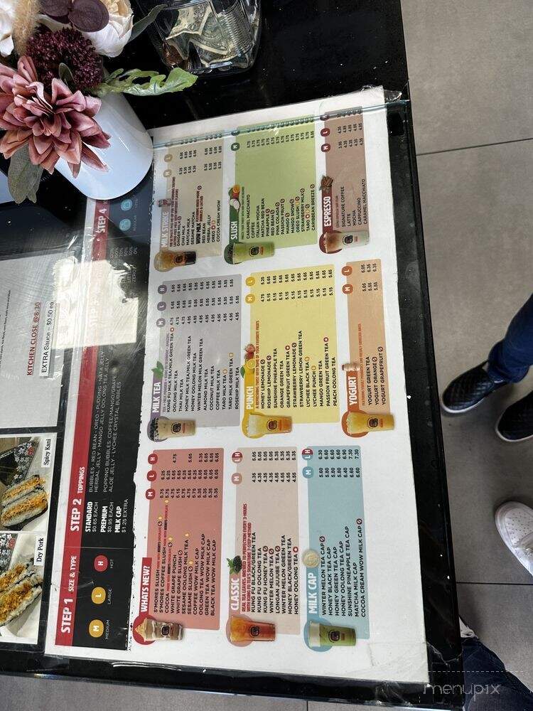 Kung Fu Tea - Cinnaminson, NJ menu_pic