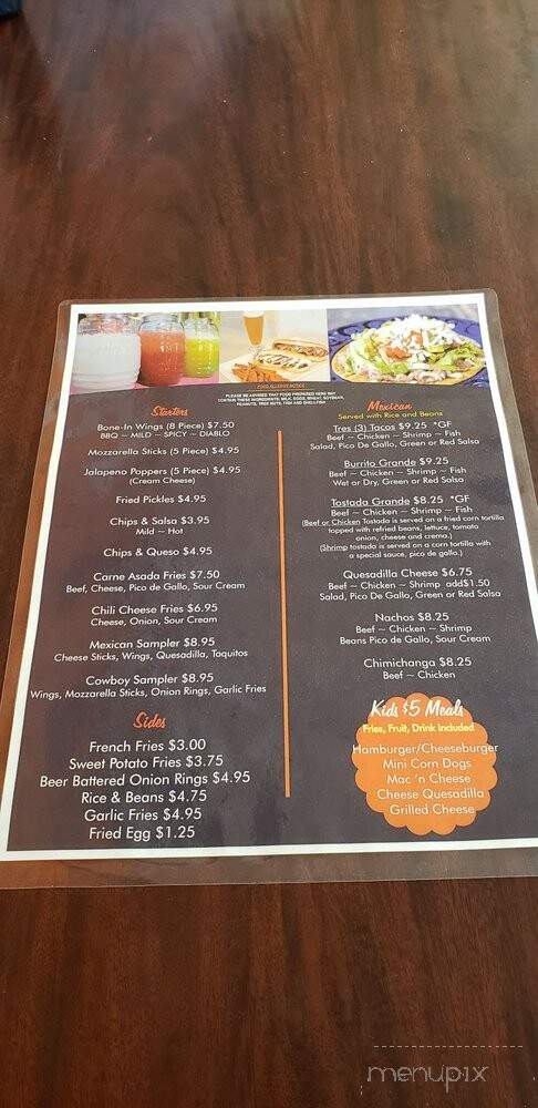 Bobs of Mankato - Mankato, KS menu_pic