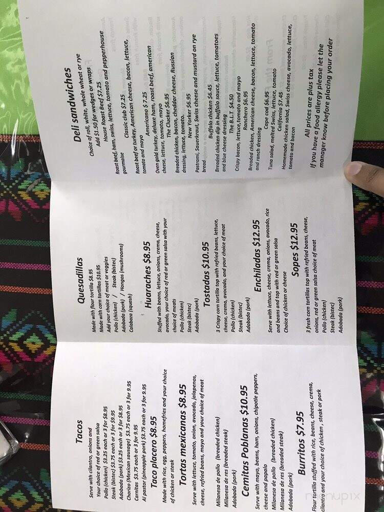 Rosarito's Deli & Grill - Larchmont, NY menu_pic
