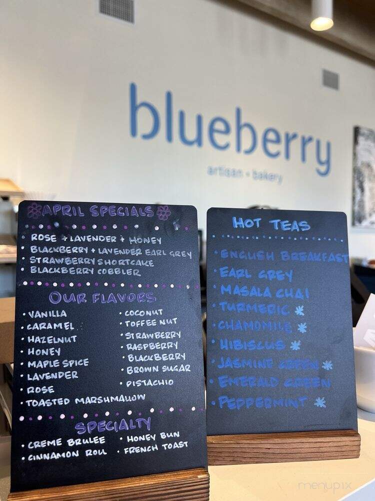 Blueberry Artisan Bakery - Jacksonville, FL menu_pic