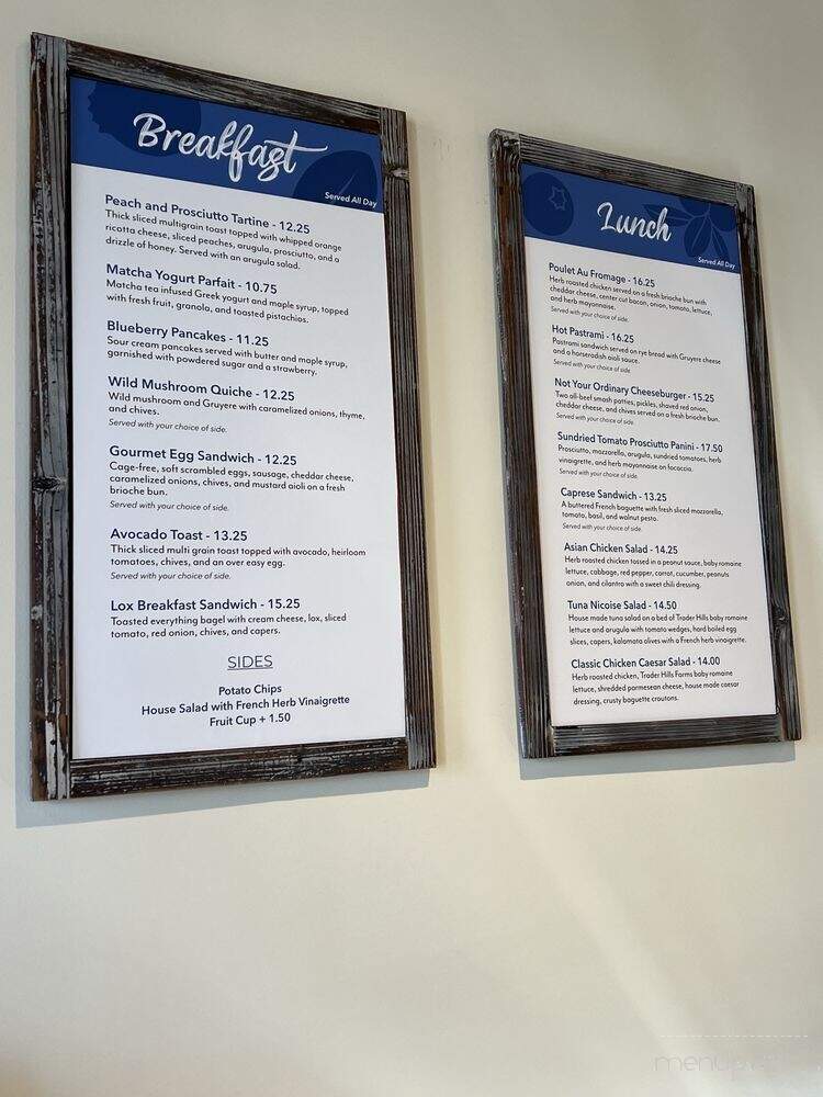 Blueberry Artisan Bakery - Jacksonville, FL menu_pic
