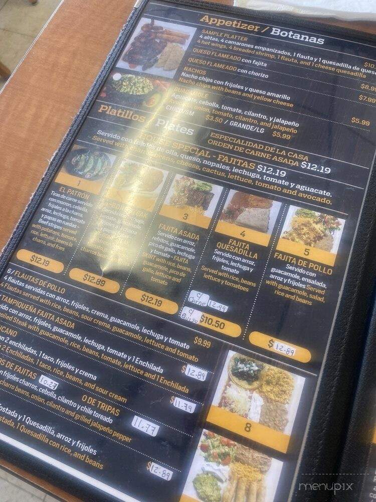 El Patron Mexican Food - Houston, TX menu_pic