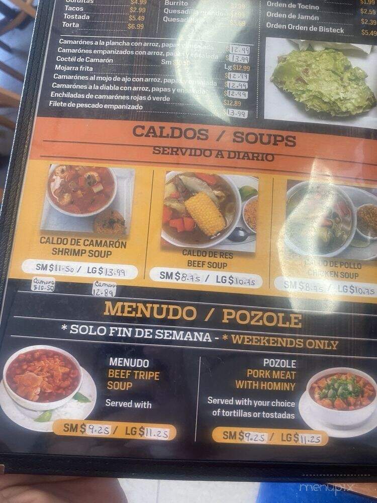El Patron Mexican Food - Houston, TX menu_pic
