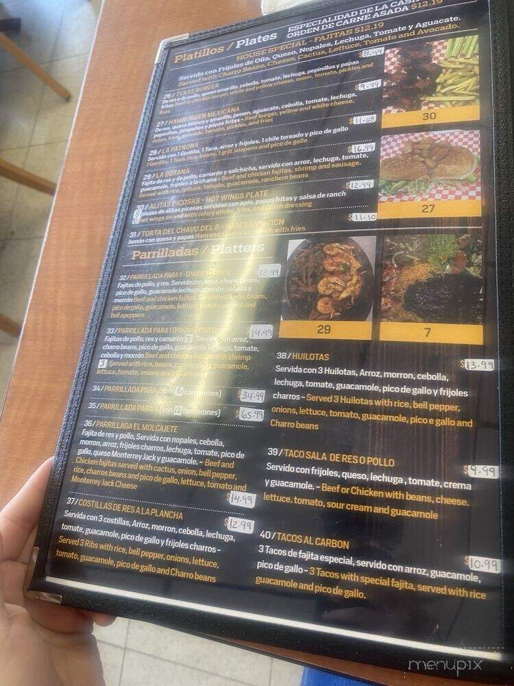 El Patron Mexican Food - Houston, TX menu_pic