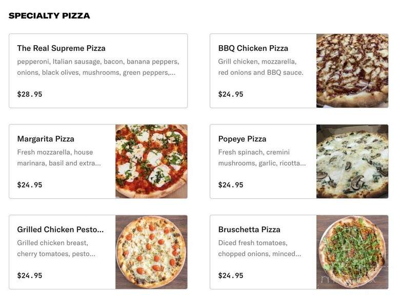 Pizza Ricca - Boca Raton, FL menu_pic