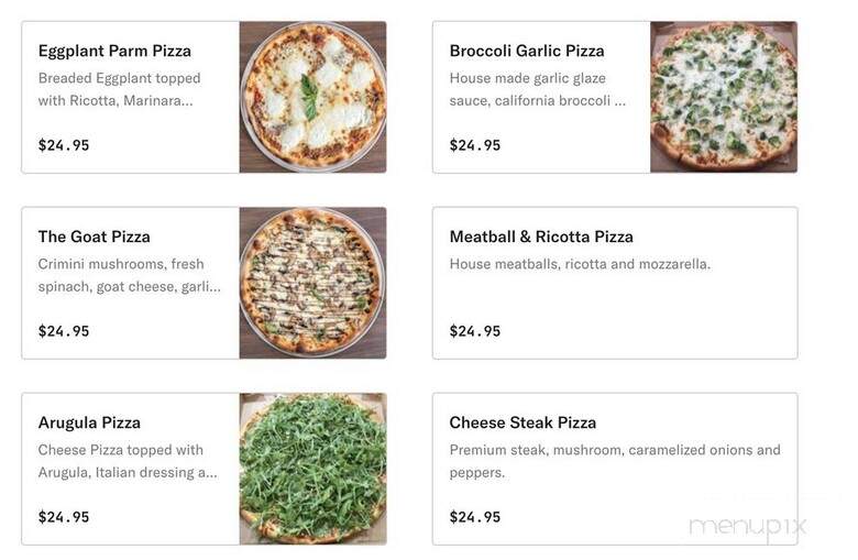 Pizza Ricca - Boca Raton, FL menu_pic