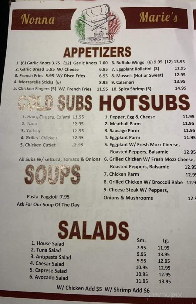 Nonna Marie's Pizza Restaurant - Totowa, NJ