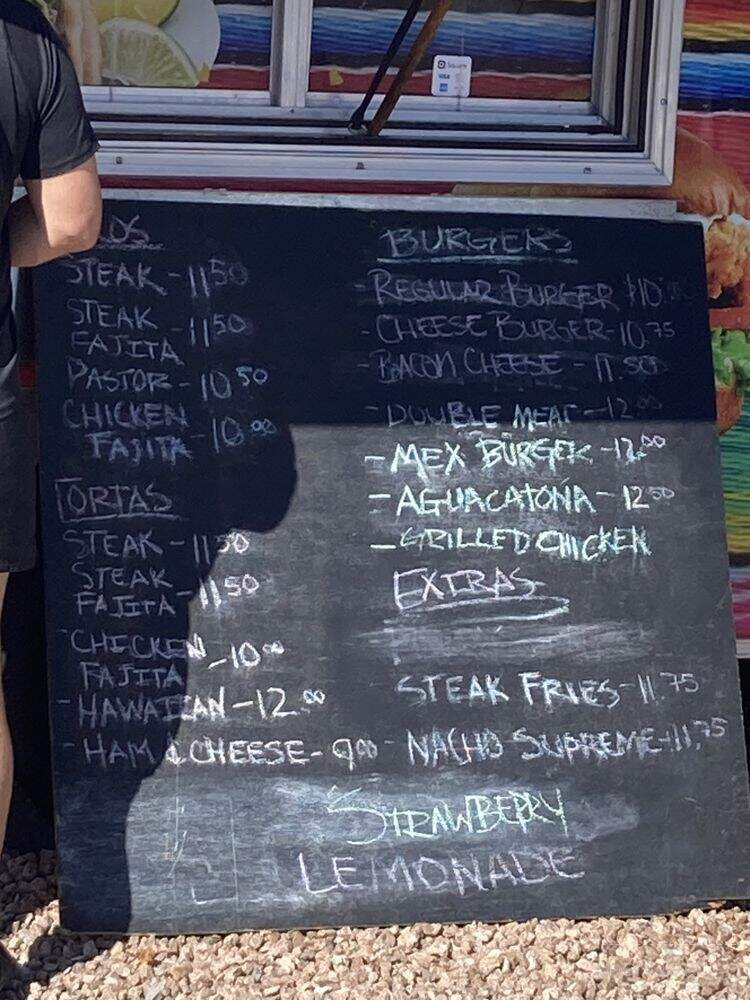 La Aguacatona Food Truck - El Paso, TX menu_pic