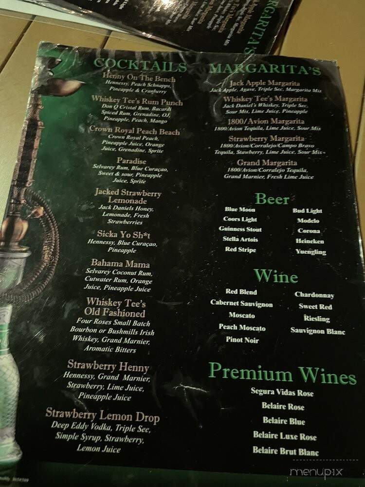 Whisky Tees Grill House & Bar - Stockbridge, GA menu_pic