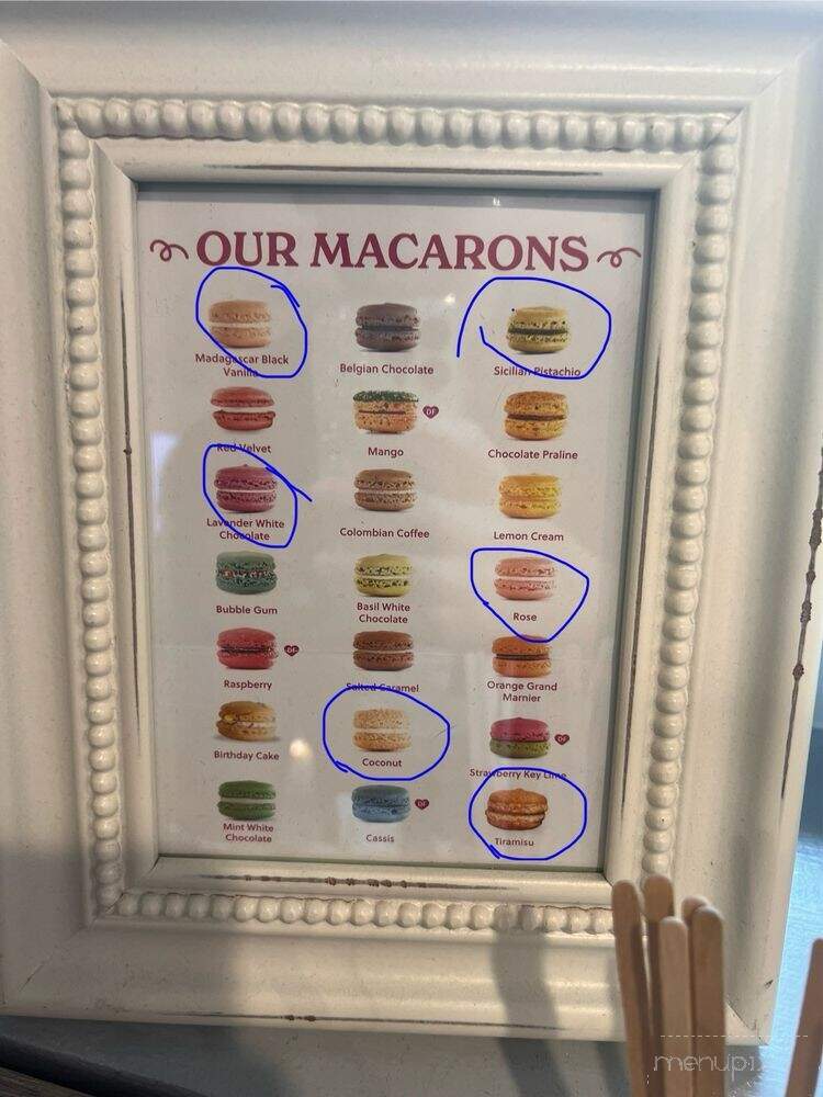 Le Macaron French Pastries - Doylestown, PA menu_pic