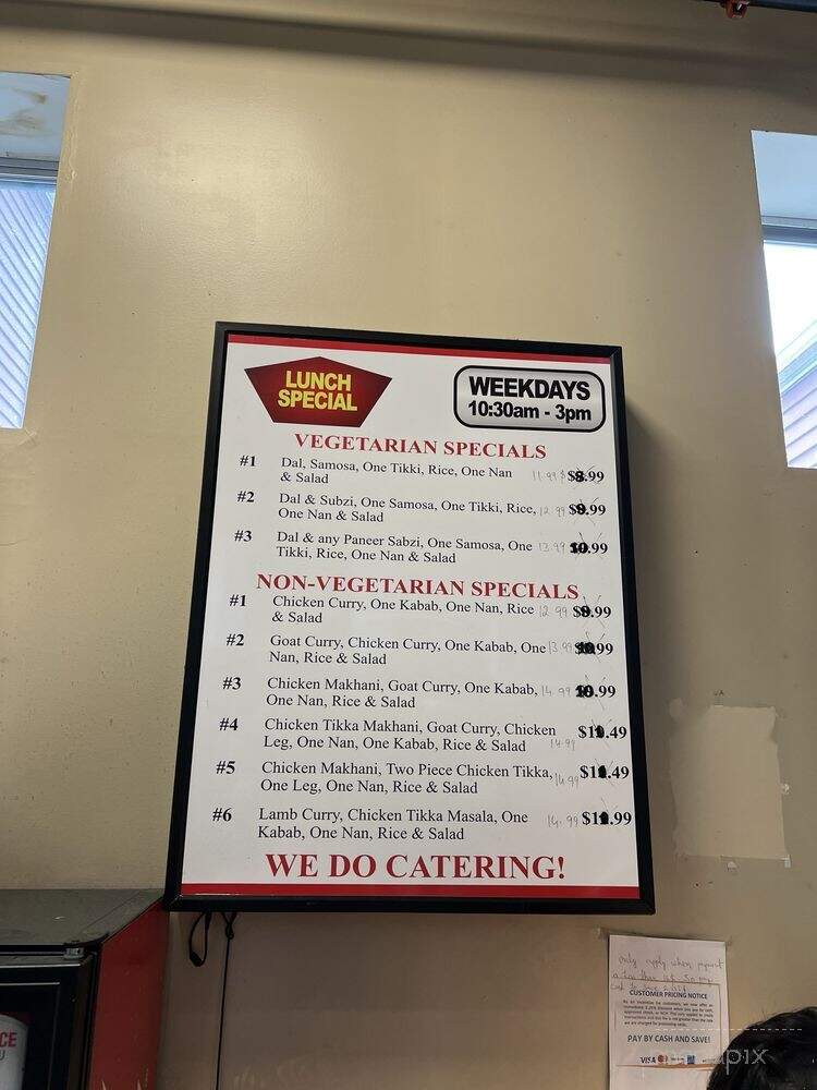 Shagun Palace - Exton, PA menu_pic