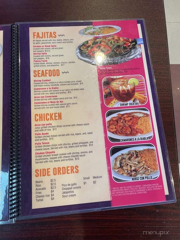 Tacos Don Pablo - Plainfield, IN menu_pic