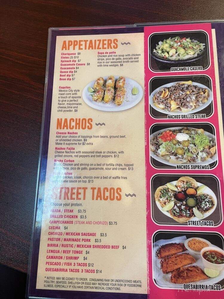 Tacos Don Pablo - Plainfield, IN menu_pic