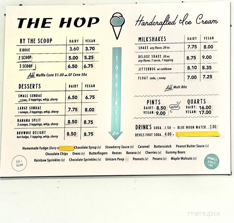 The Hop Black Mountain - Black Mountain, NC menu_pic