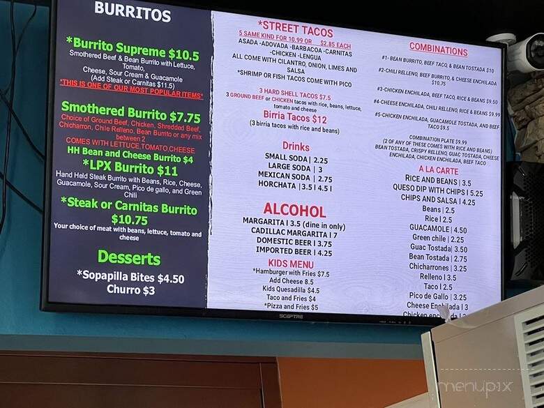 Las Palmeras Express - Longmont, CO menu_pic