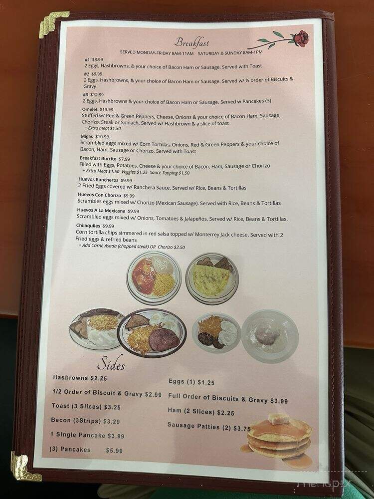Rosita's Mexican Restaurant - Pineville, MO menu_pic