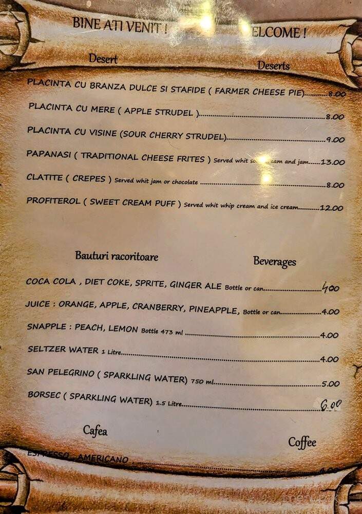 Danubius Restaurant - Sunnyside, NY menu_pic