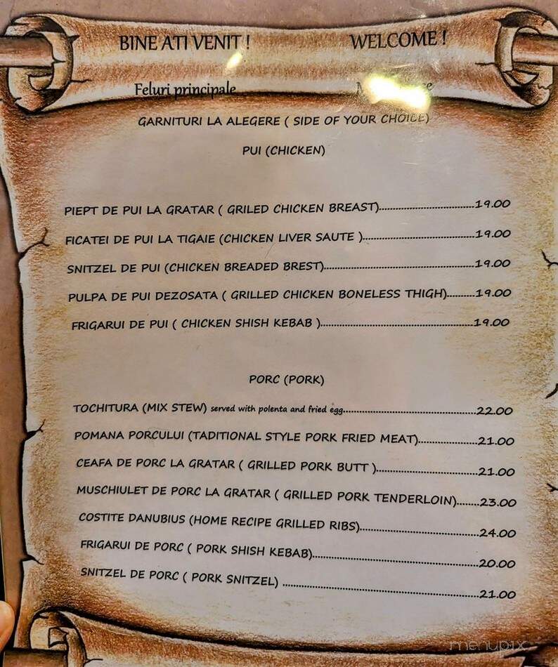 Danubius Restaurant - Sunnyside, NY menu_pic